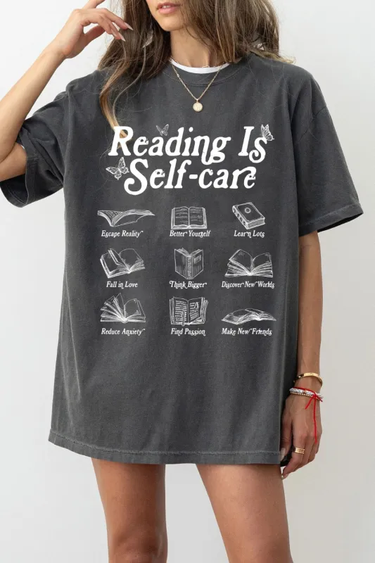 Reading Is Self Care Tee For Women sold by Fancy Tees