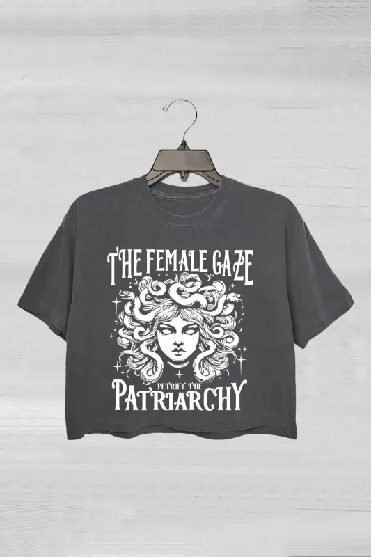 The Female Gaxe Patriarchy Crop Tee For Women sold by Fancy Tees