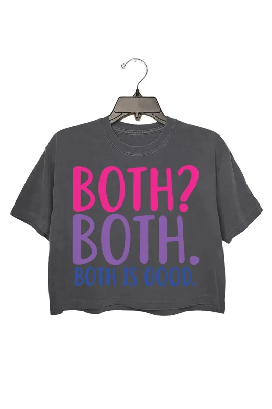 Both Is Good Crop Top For Women sold by Fancy Tees