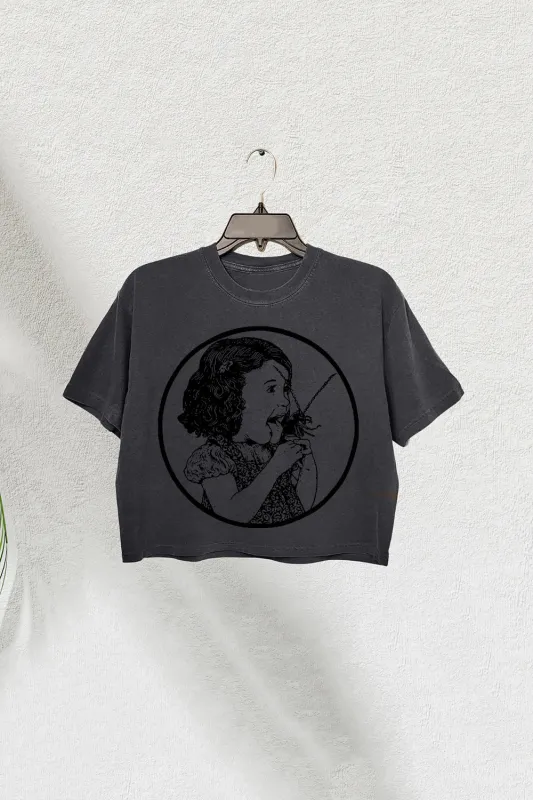 Bug Licker Weird Crop Tee For Women sold by Fancy Tees