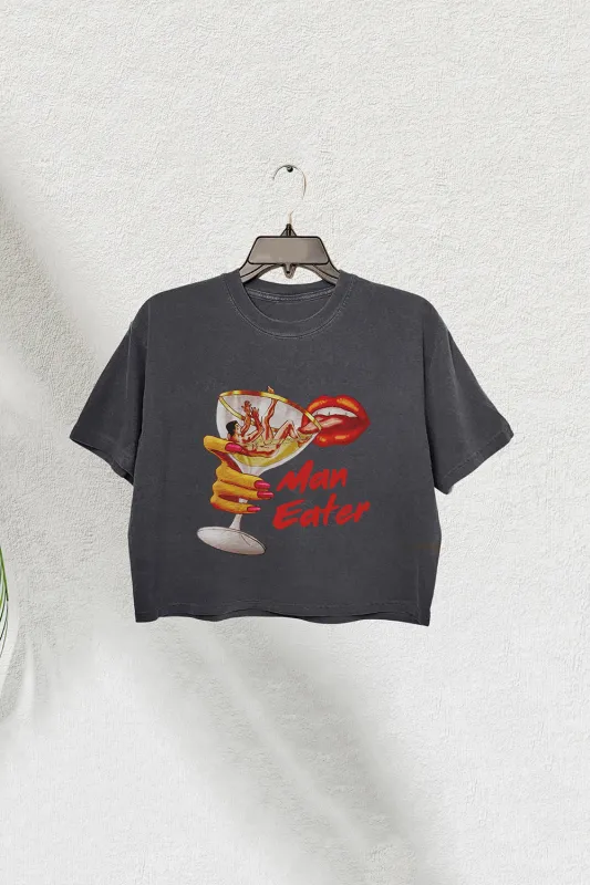 Man Eater Crop Tee For Women made by Fancy Tees