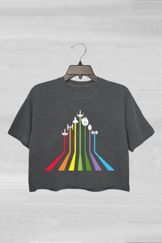 Rainbow TTPD Album Crop Tee For Women sold by Fancy Tees