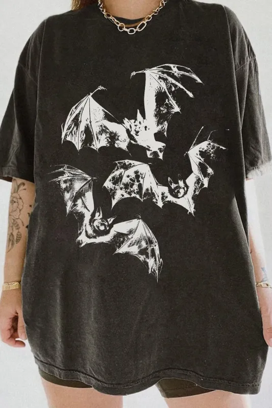 Three Bats Y2k Vintage Tee For Women sold by Fancy Tees