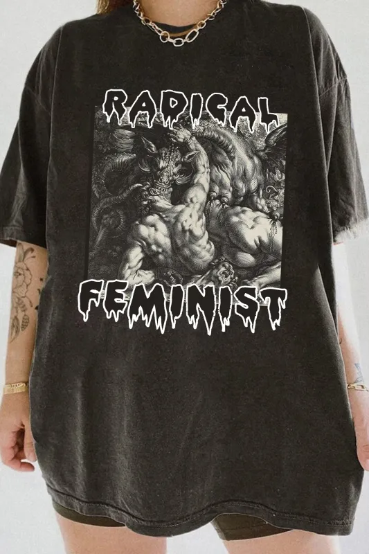 "Radical Feminist"Tee For Women sold by Fancy Tees