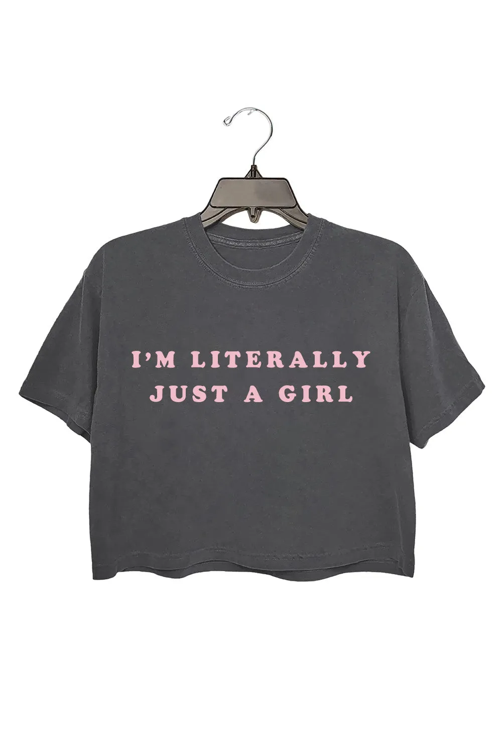 I'm Literally Just A Girl Crop Top For Women sold by Fancy Tees