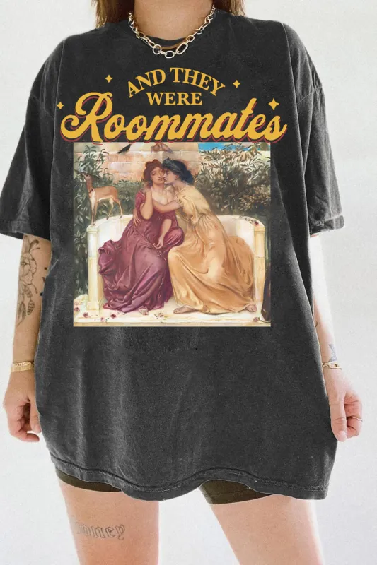 And They Were Roommates Lesbian Pride Tee For Women sold by Fancy Tees