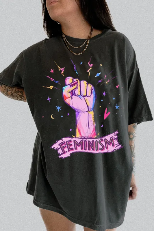 Feminist Logo Watercolor Tee For Women sold by Fancy Tees