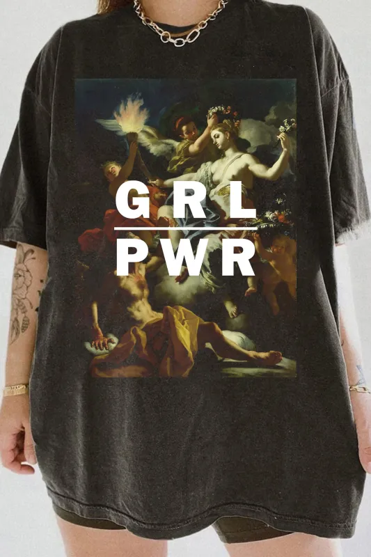GRL PWR Tee For Women sold by Fancy Tees