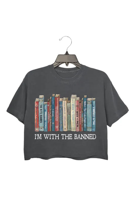 I'm With The Banned Crop Tee For Women sold by Fancy Tees