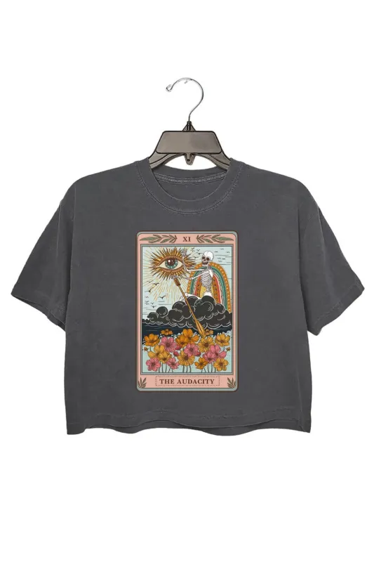 Skeleton Tarot Card Crop Top For Women sold by Fancy Tees