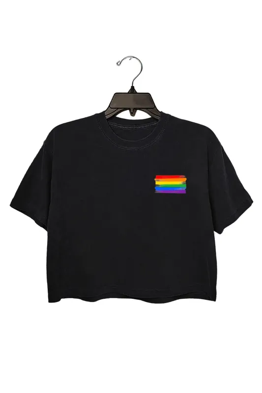 Pride Flag Crop Top For Women sold by Fancy Tees