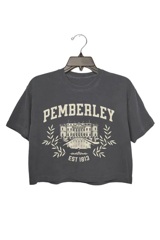 Pemberley EST 1813 Crop Top For Women sold by Fancy Tees