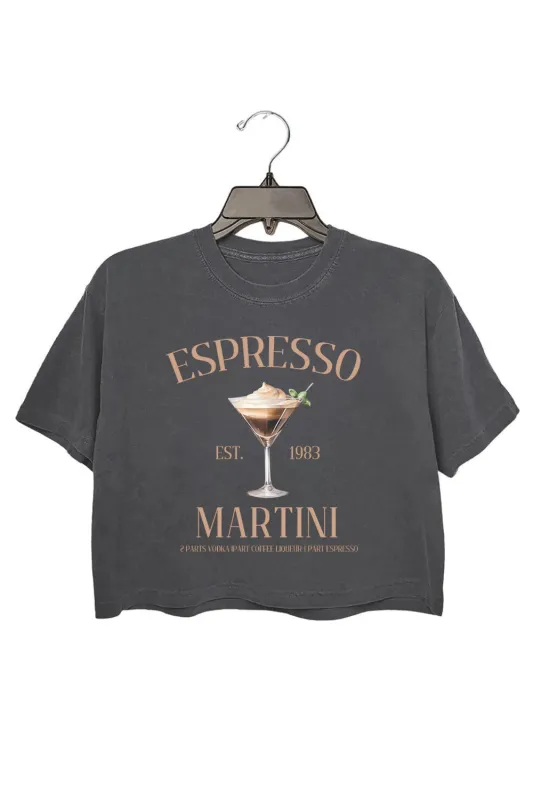 Espresso Martini Social Club Crop Top For Women sold by Fancy Tees