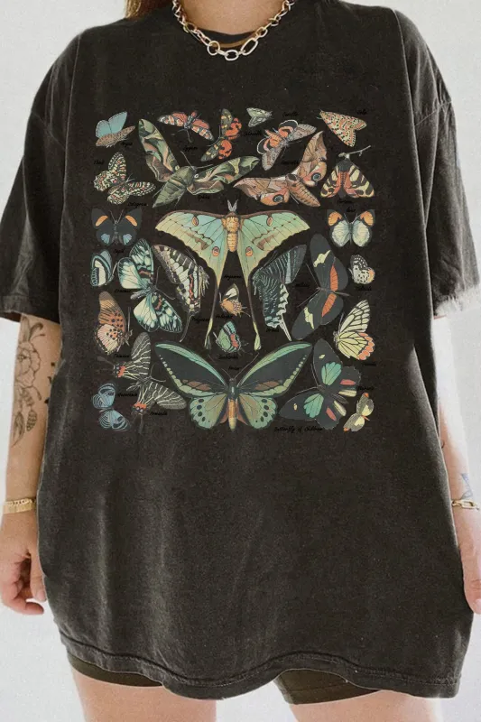 Vintage Butterfly & Moth Cottagecore Aesthetic Tee For Women sold by Fancy Tees