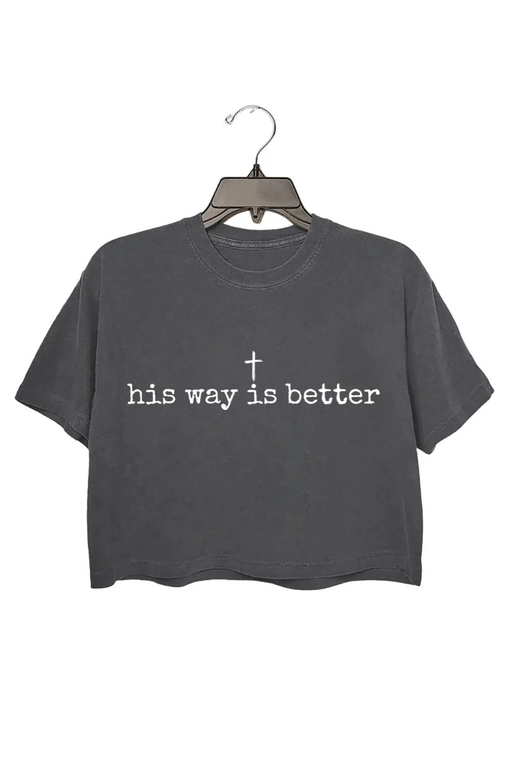 His Way Is Better Christian Crop Top For Women sold by Fancy Tees