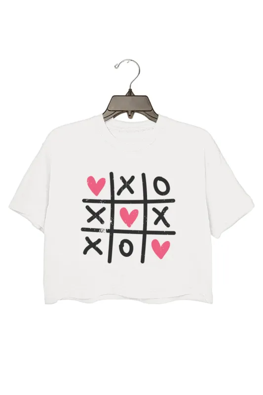 XoXo Tic-Tac-Toe Crop Top For Women sold by Fancy Tees