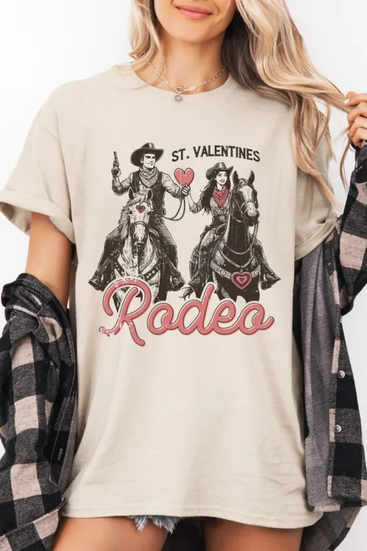 St Valentines Rodeo Tee For Women sold by Fancy Tees