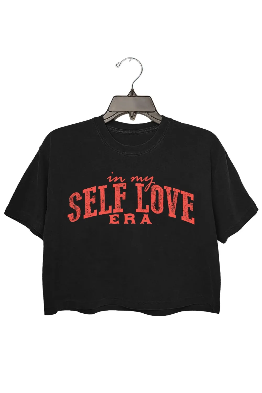 In My Self Love Era Crop Top For Women sold by Fancy Tees product image thumbnail 3