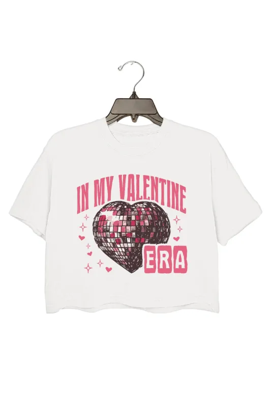 In My Valentine Era Crop Top For Women made by Fancy Tees