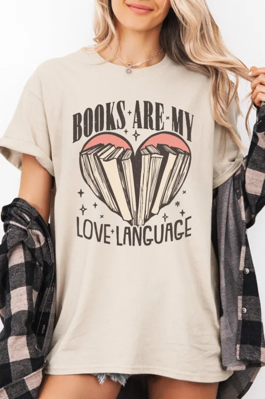 Books Are My Love Language Tee For Women sold by Fancy Tees