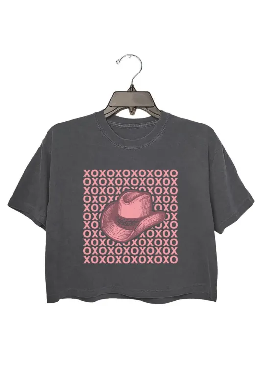 XoXo Cowgirl Hat Crop Top For Women sold by Fancy Tees