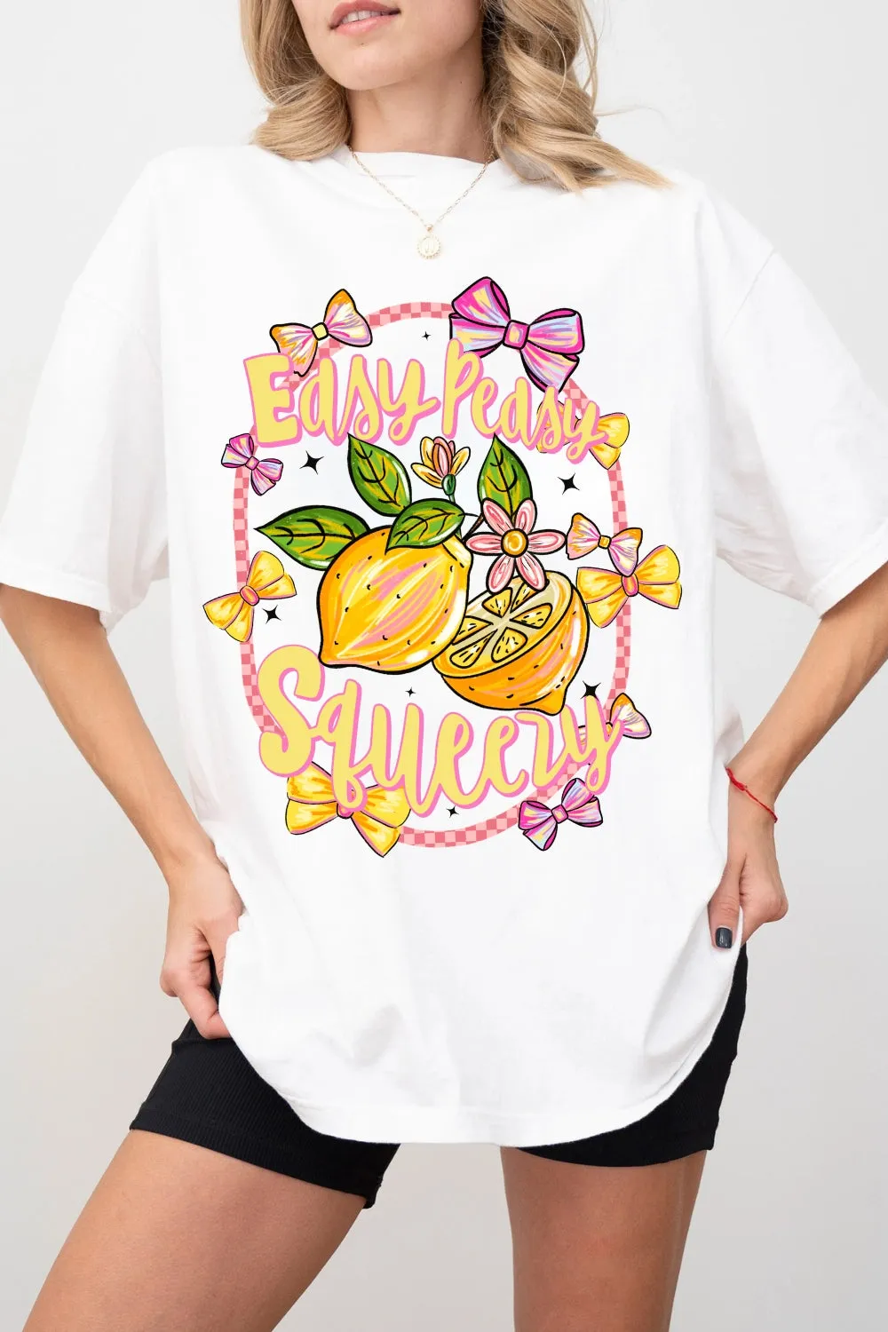 Preppy Easy Lemon Tee For Women sold by Fancy Tees product image thumbnail 2