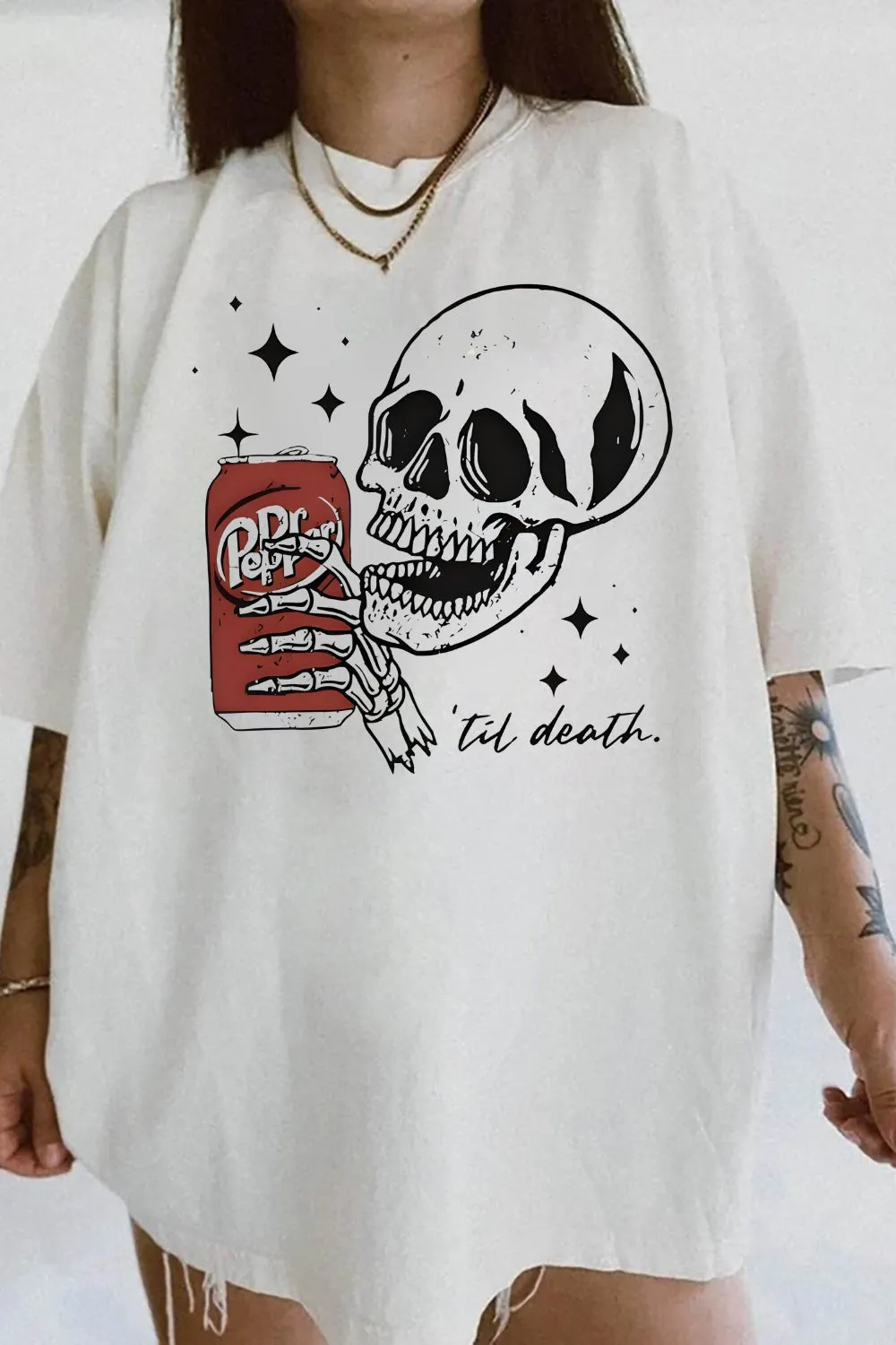 Till Death Skeleton Halloween Tee For Women sold by Fancy Tees