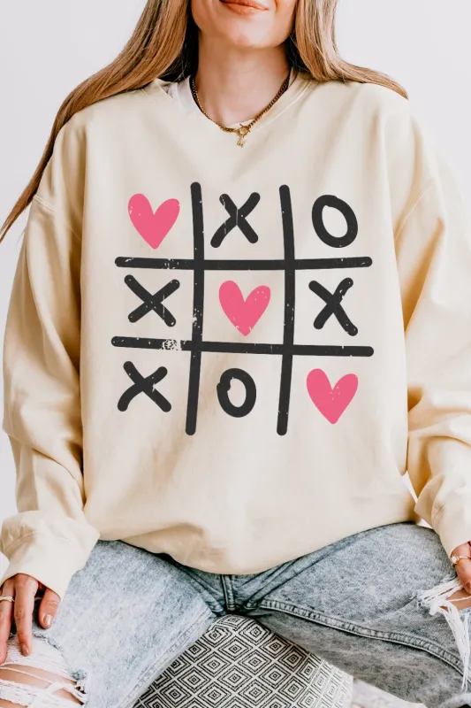 XoXo Tic-Tac-Toe Sweatshirt For Women made by Fancy Tees