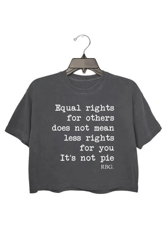 Equal Rights For Others Does Not Mean Less Rights For You Crop Top For Women sold by Fancy Tees