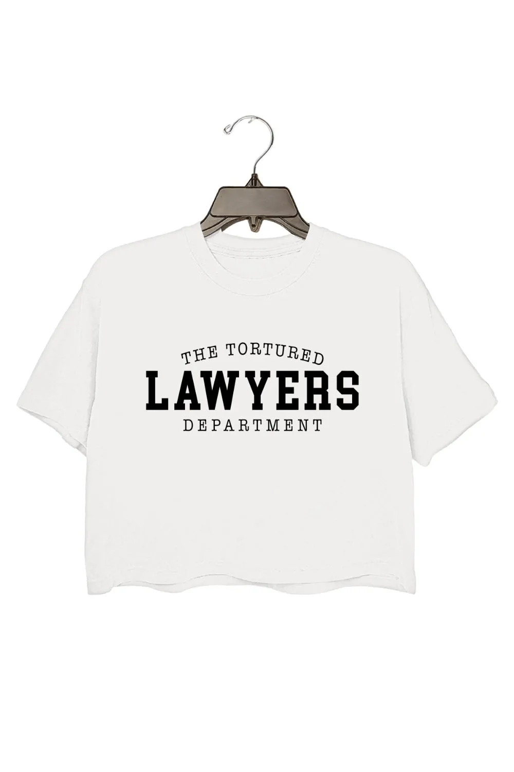 The Tortured Lawyers Crop Top For Women sold by Fancy Tees product image thumbnail 2