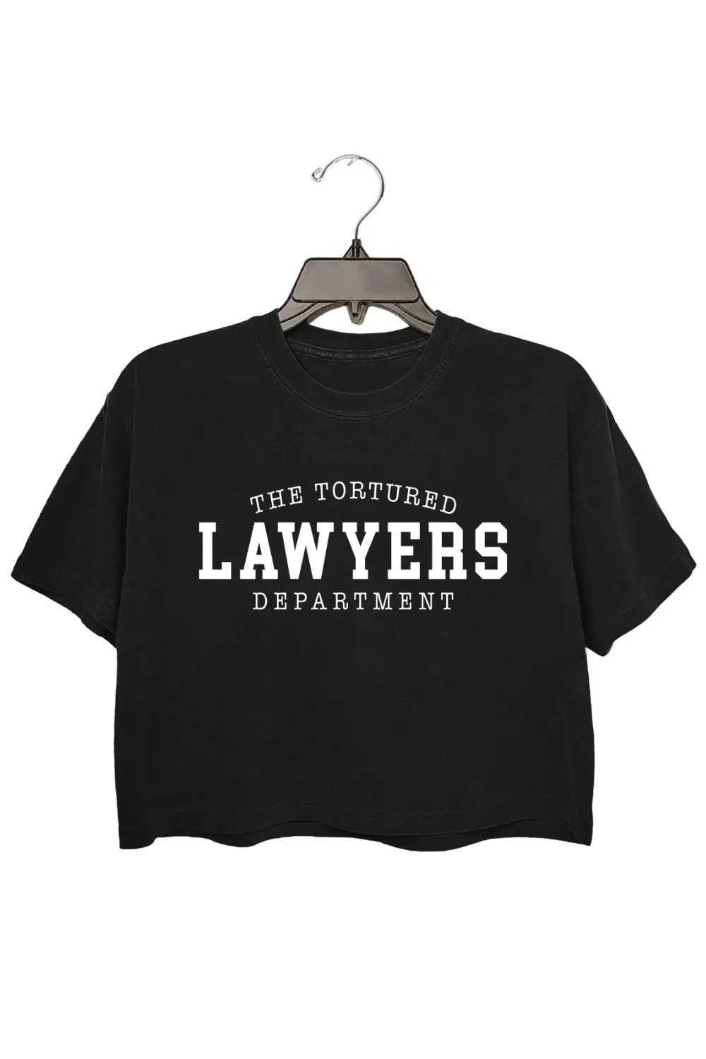 The Tortured Lawyers Crop Top For Women sold by Fancy Tees product image thumbnail 3
