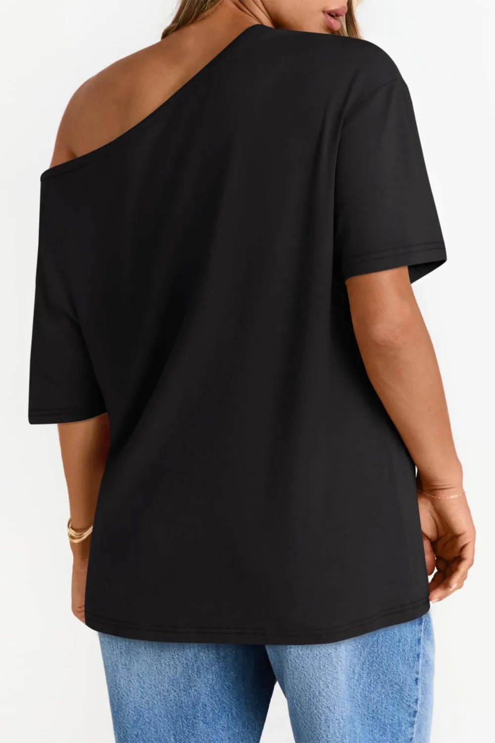 I Love It When Women Off The Shoulder Tee For Women sold by Fancy Tees product image thumbnail 2