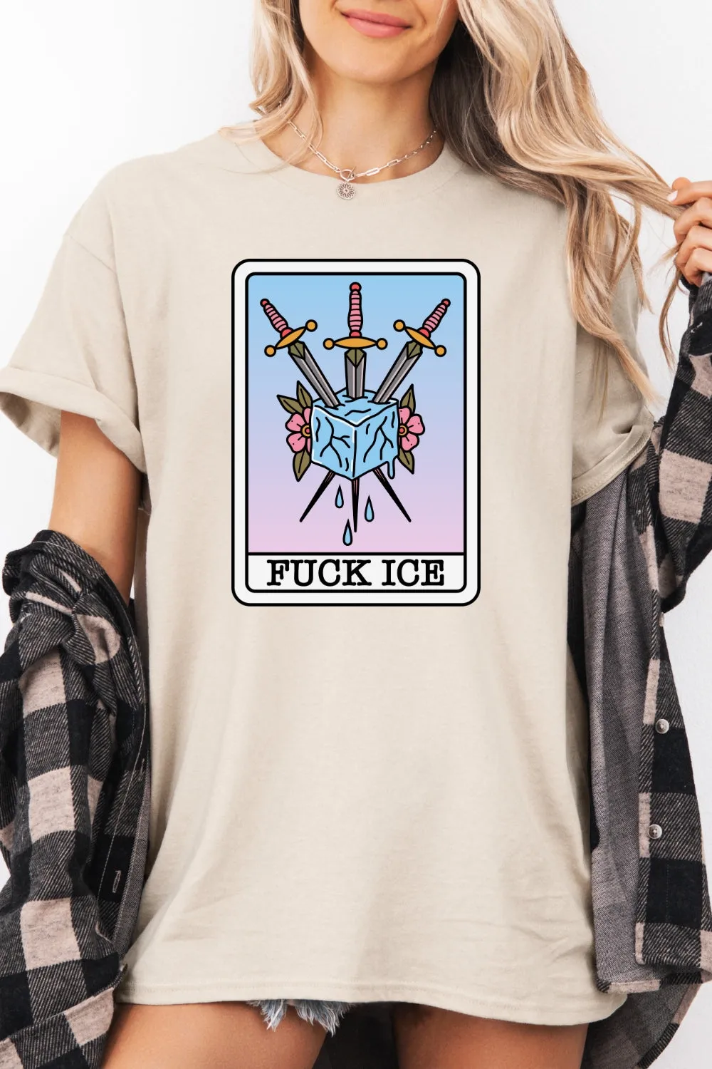 F*ck Ice Tarot Card Tee For Women sold by Fancy Tees product image thumbnail 2