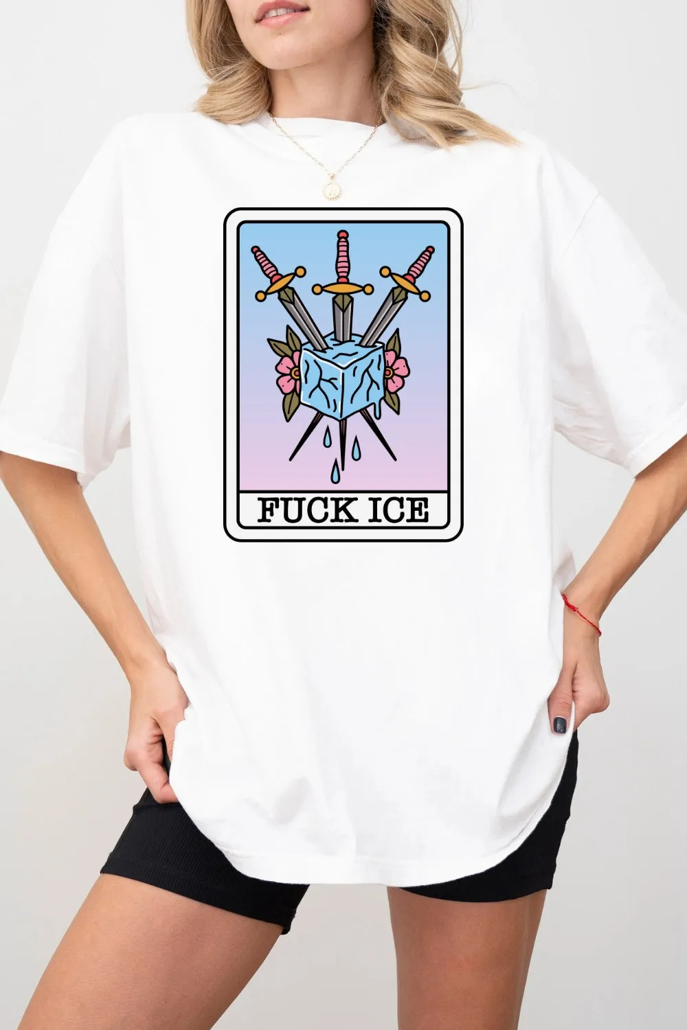 F*ck Ice Tarot Card Tee For Women sold by Fancy Tees product image thumbnail 4