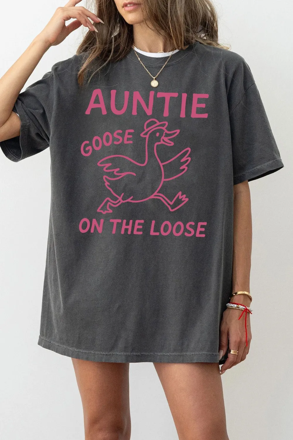 Auntie Goose On The Loose Tee For Women sold by Fancy Tees