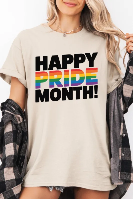 Happy Pride Month Tee For Women sold by Fancy Tees
