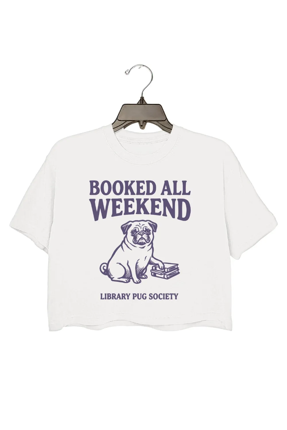 Booked All Weekend Funny Dog Crop Tee For Women sold by Fancy Tees