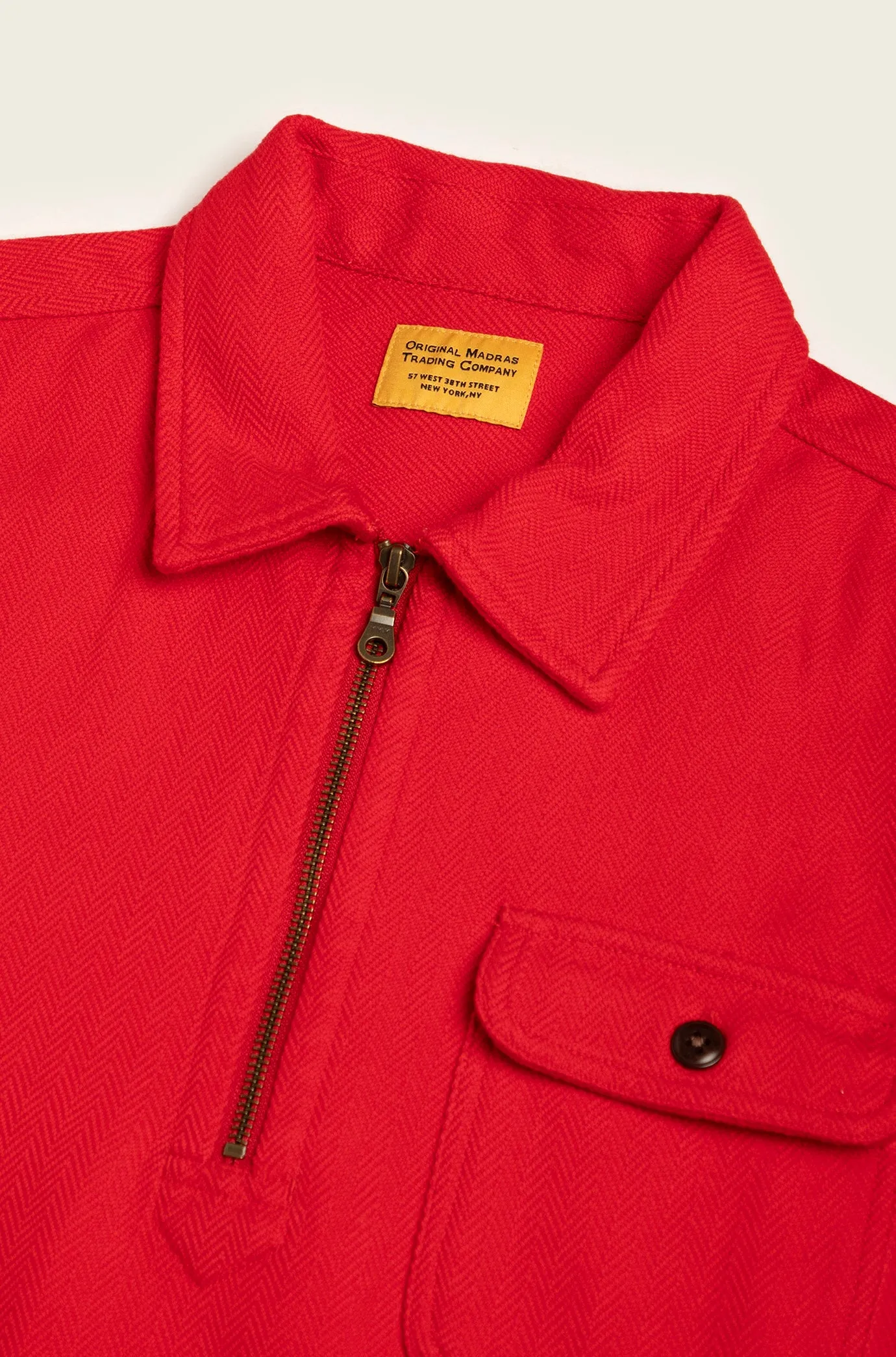 N°180 Collared Half Zip Long Sleeve sold by Original Madras Trading Co product image thumbnail 3