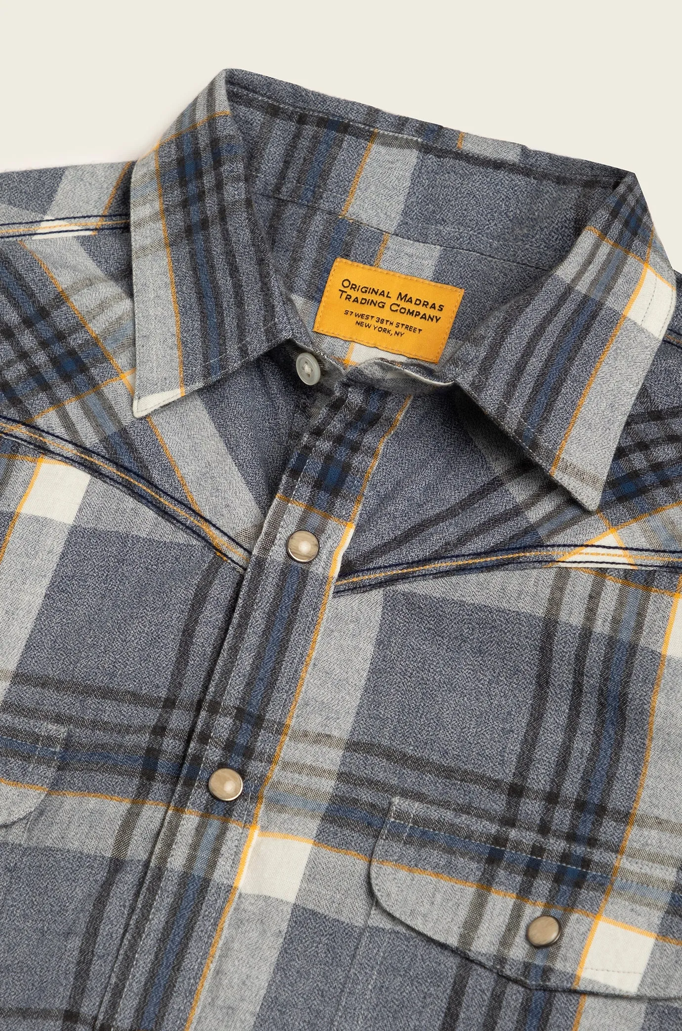 N°107 Western Straight Collar Long Sleeve Shirt sold by Original Madras Trading Co product image thumbnail 3