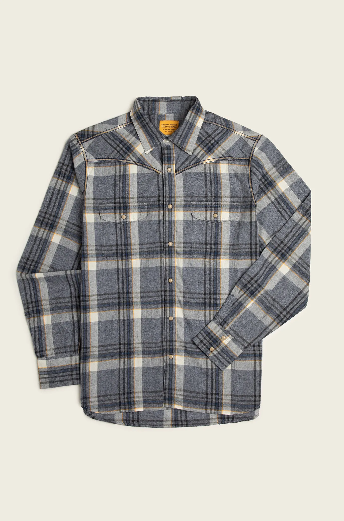 N°107 Western Straight Collar Long Sleeve Shirt sold by Original Madras Trading Co