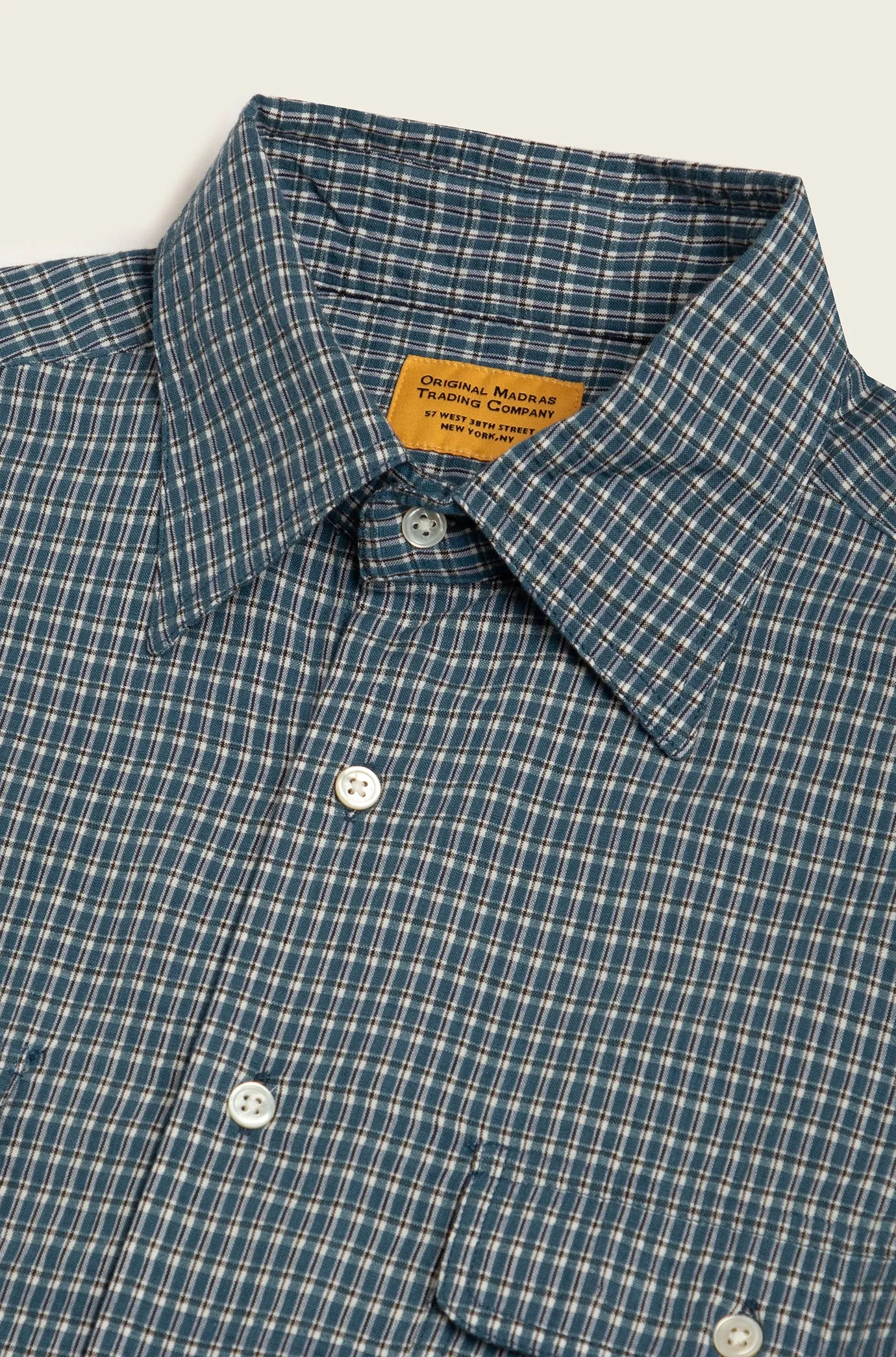 N°216 David Coggins x OMTC Fly Fishing Twin Stitched Collared Long Sleeve Shirt sold by Original Madras Trading Co product image thumbnail 2