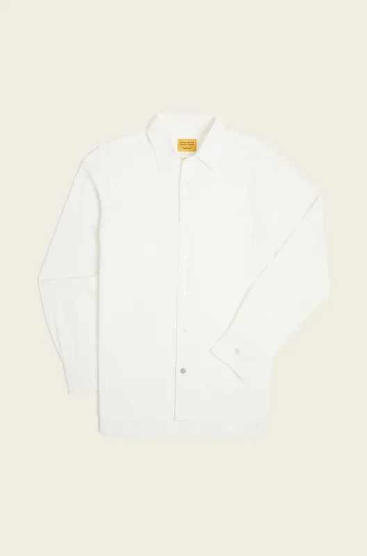 N°7 Straight Collar Long Sleeve Shirt made by Original Madras Trading Co
