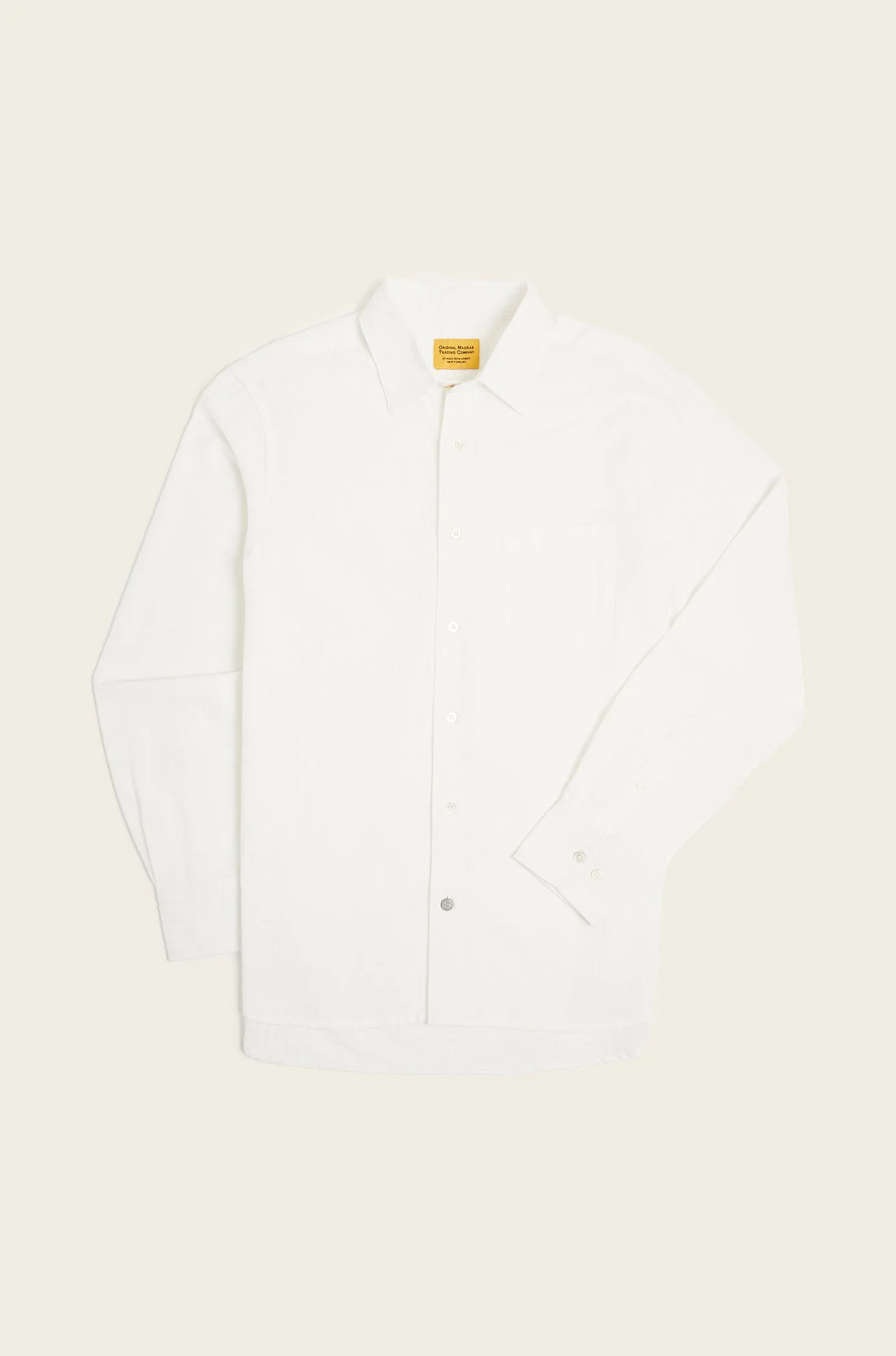 N°7 Straight Collar Long Sleeve Shirt sold by Original Madras Trading Co