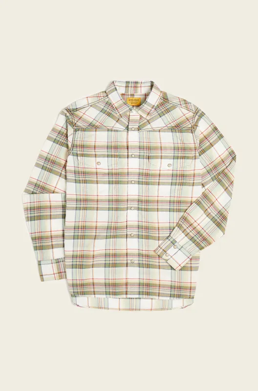 N°107 Western Straight Collar Long Sleeve Shirt made by Original Madras Trading Co