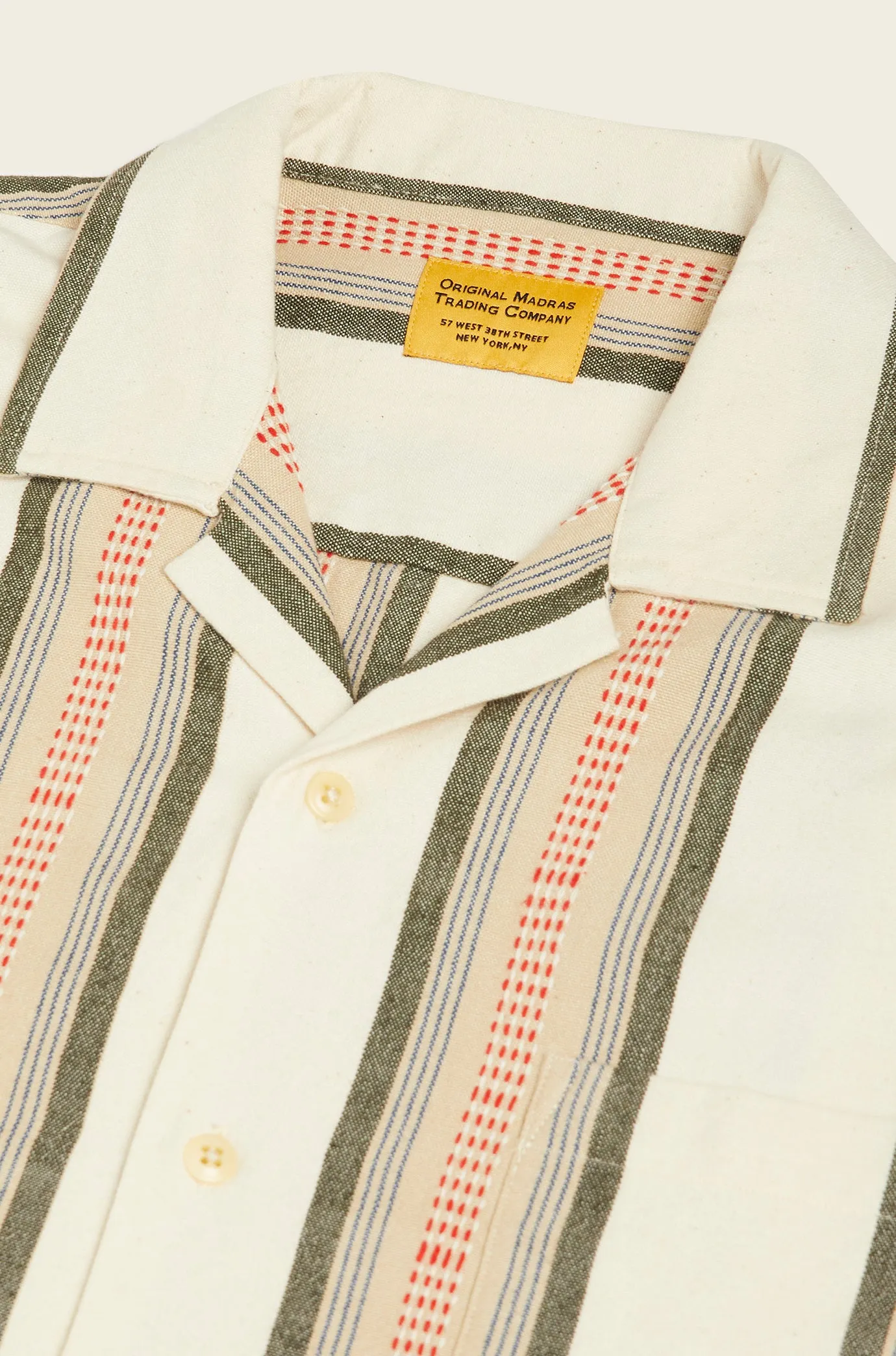N°153 Lax Camp Collar Short Sleeve Shirt sold by Original Madras Trading Co product image thumbnail 4