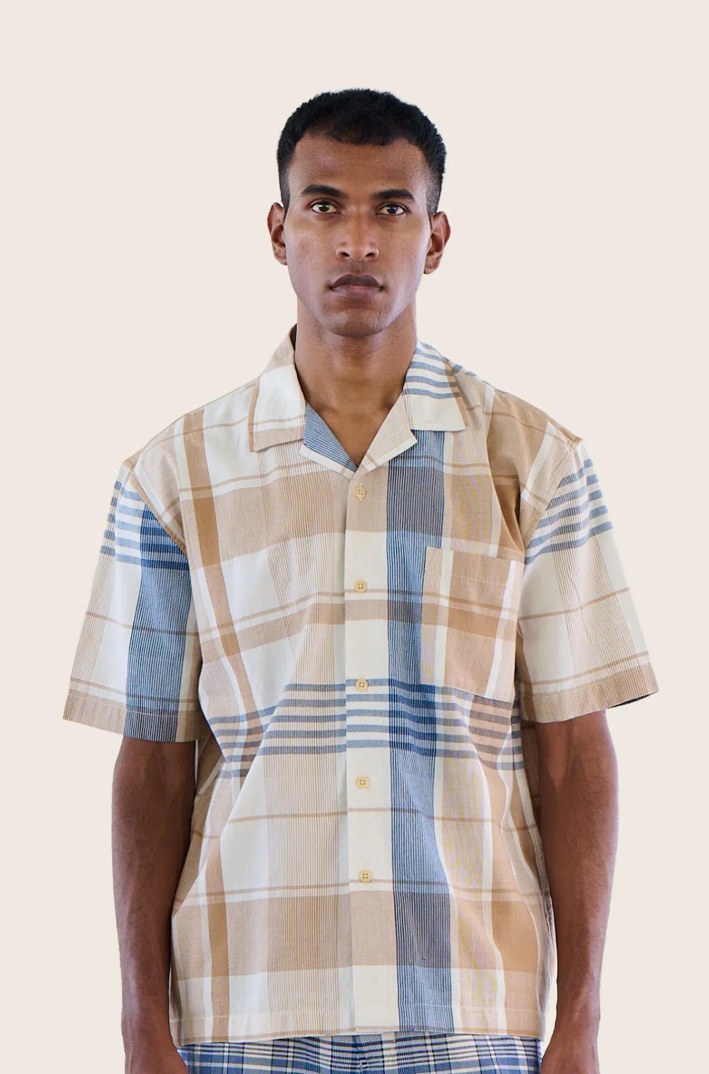 N°153 Lax Camp Collar Short Sleeve Shirt sold by Original Madras Trading Co product image thumbnail 2