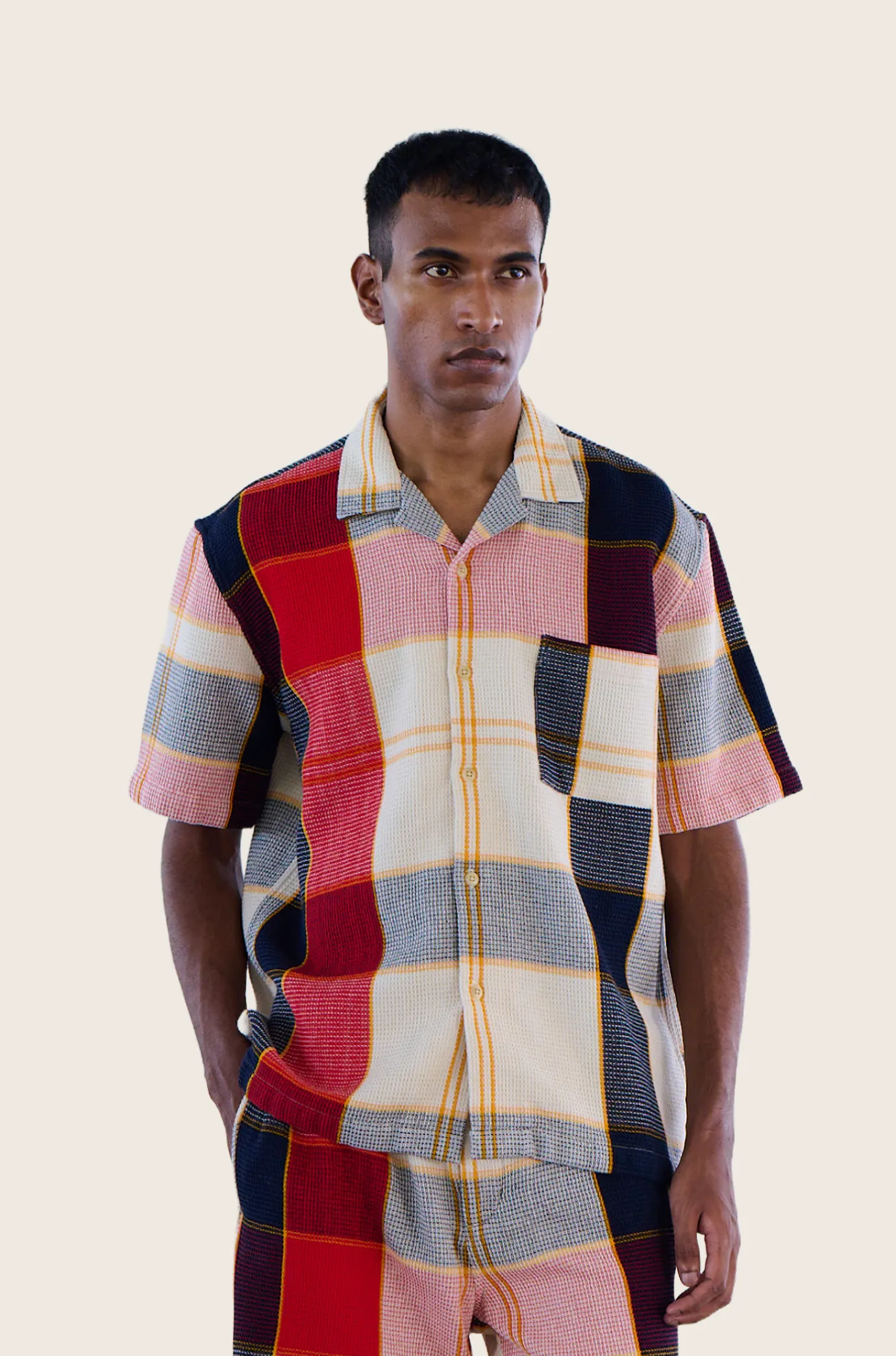 N°153 Lax Camp Collar Short Sleeve Shirt sold by Original Madras Trading Co product image thumbnail 2
