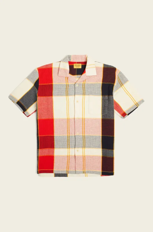 N°153 Lax Camp Collar Short Sleeve Shirt made by Original Madras Trading Co