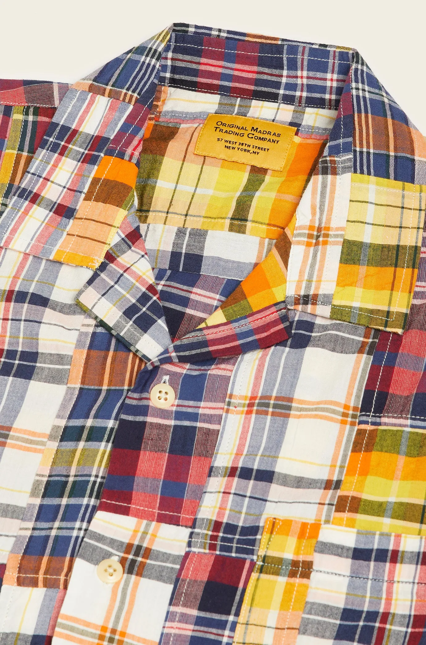 N°153 Lax Camp Collar Short Sleeve Shirt sold by Original Madras Trading Co product image thumbnail 3