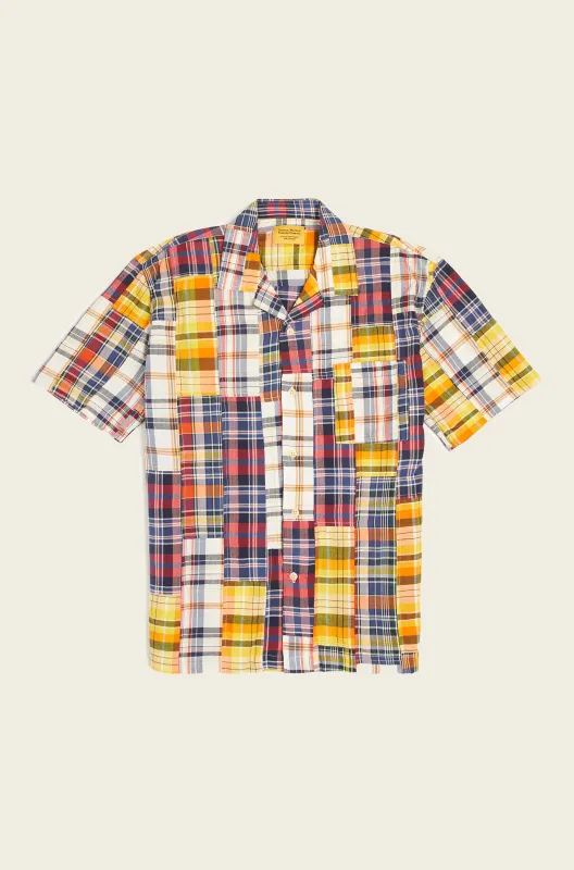 N°153 Lax Camp Collar Short Sleeve Shirt made by Original Madras Trading Co